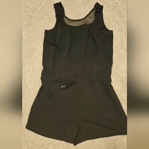 Moochi black sleeveless romper playsuit keyhole mesh back size S/M